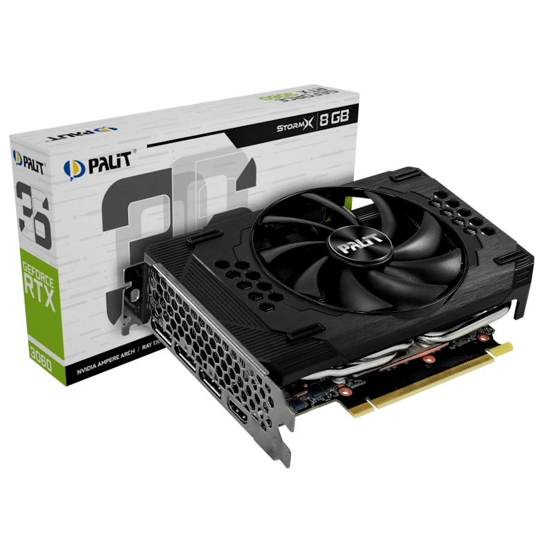 Видеокарта Palit GeForce RTX3060 STORMX 8Gb - Интернет Магазин PC-SHOP.kz