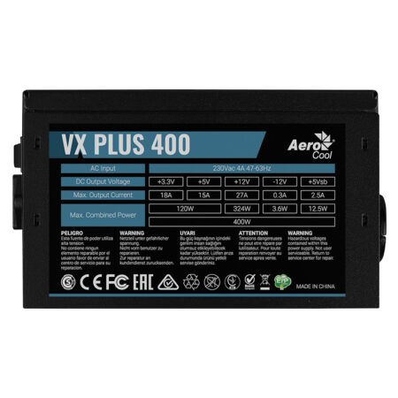 Блок питания 400W Aerocool VX PLUS 400
